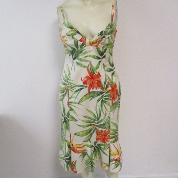 karen millen tropical print dress